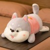 LfrAnk Mignon Husky Peluche Jouet Dessin animé Husky Chien Oreiller Doux en Peluche poupée canapé Coussin Enfants Cadeau 80cm