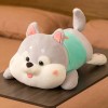 LfrAnk Mignon Husky Peluche Jouet Dessin animé Husky Chien Oreiller Doux en Peluche poupée canapé Coussin Enfants Cadeau 80cm
