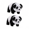 ibasenice 2 Pièces Panda Jouet Rampant Jouets pour Chiots Jouet Électrique Animaux Électriques Jouets Animaux en Peluche Poup