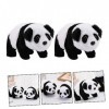 ibasenice 2 Pièces Panda Jouet Rampant Jouets pour Chiots Jouet Électrique Animaux Électriques Jouets Animaux en Peluche Poup