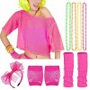 iZoeL Deguisement Annee 80 Femme Déguisement Halloween Accessoire Annee 80 Fluo Costume Annee 80 Disco 80 Tutu Sac Banane Ser