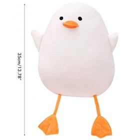 Mignon Canard Oreiller Peluche Jouet - 35cm Peluche Canard Kawaii Poupée Haute Simulation Respirant Jouet Décoratif Peluche C