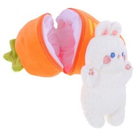 Totority Animal en Peluche Réversible De Lapin De Carotte 40 Cm De Lapin De Carotte en Peluche De Lapin De Fruits en Peluche 