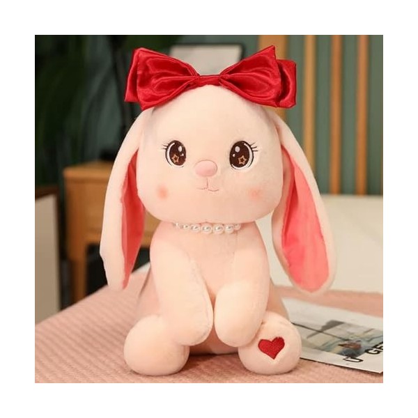 SaruEL Kawaii Longue Oreille Lapin Poupée Peluche Lapin Jouet Fille Mignonne Poupée Doux Câlin Jouet en Peluche Jouet Anniver
