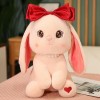 SaruEL Kawaii Longue Oreille Lapin Poupée Peluche Lapin Jouet Fille Mignonne Poupée Doux Câlin Jouet en Peluche Jouet Anniver