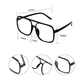 Kit de Déguisement Hip Hop 80s 90s Accessoires de Rappeur des Années,Noir Chapeau Seau Lunettes de Soleil Boîte Radio Gonflab