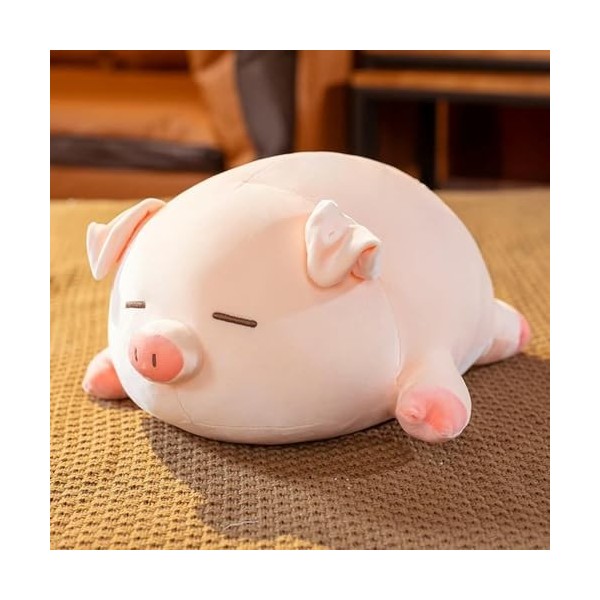 LfrAnk Cochon Mignon Peluche Poupée Animal Peluche Cochon Jouet Enfants Oreiller Doux Mignon Fille Cadeau D’Anniversaire 60cm