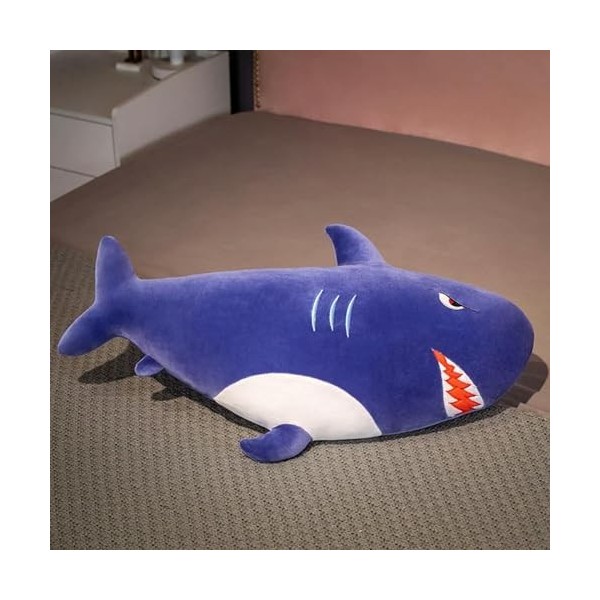 LfrAnk Requin Créatif Oreiller en Peluche Doux Matelas De Sol en Peluche Grande Taille Requin Jouet Mignon Garçon Cadeau De N