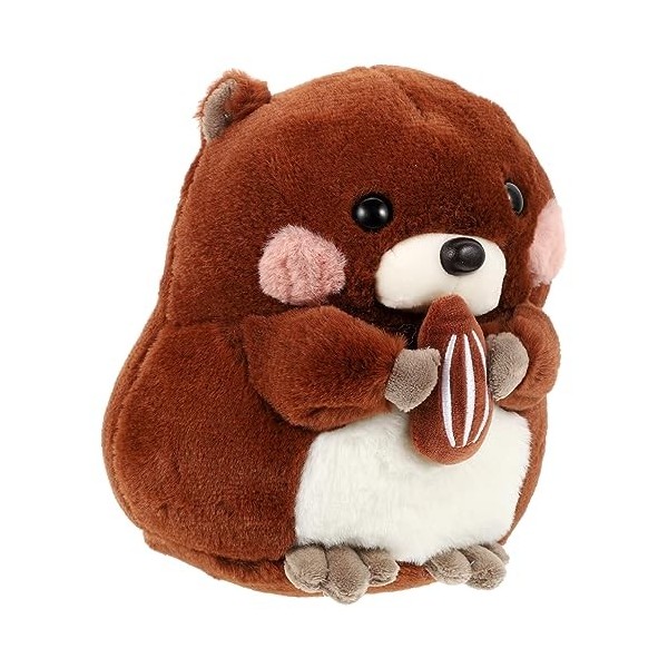 Toyvian 3 Pièces Poupée Marmotte Poupée en Peluche Animaux Winnie Lanimal en Peluche Poupée en Peluche Hamster Jouet en Pelu