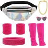 Deguisement Annee 80 Femme Homme Accessoire Fluo Sac Banane Bandeau Cheveux Femme Bracelet Jambiere Annees 80 90 Deguisement 