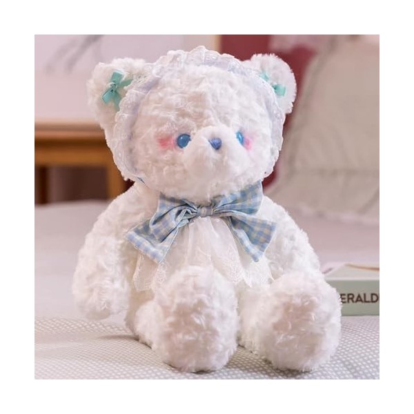 EacTEL Poupée Lapin en Peluche Animal Kawaii Lapin Peluche Jouet Câlin Cadeau De Haute Qualité pour Fille Anniversaire Cadeau