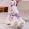 EacTEL Poupée Lapin en Peluche Animal Kawaii Lapin Peluche Jouet Câlin Cadeau De Haute Qualité pour Fille Anniversaire Cadeau