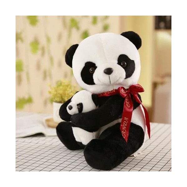 EacTEL Animaux en Peluche, Pandas en Feuille de Bambou, Poupées Panda, Poupées Panda, Peluches Douces, Cadeaux d’Anniversaire