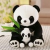 EacTEL Animaux en Peluche, Pandas en Feuille de Bambou, Poupées Panda, Poupées Panda, Peluches Douces, Cadeaux d’Anniversaire