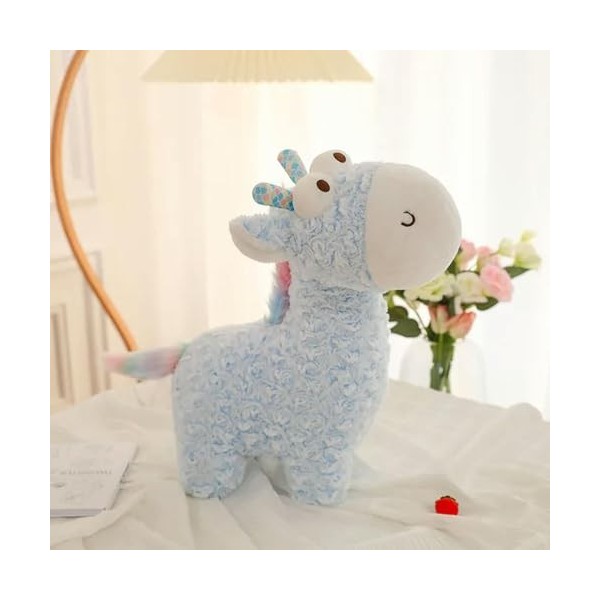 PaMut Mignon Girafe Peluche Coussin Arc en Ciel cerf poupée Peluche Jouet en Peluche Animal Peluche Jouet Fille Kawaii Cadeau