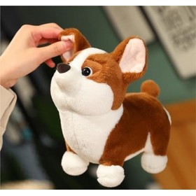 RedAeL Adorable figurine daction en forme de chien endormi, peluche super rembourrée, mignonne et confortable, jouet décorat