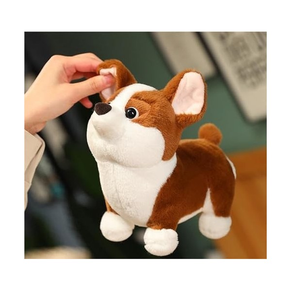 RedAeL Adorable figurine daction en forme de chien endormi, peluche super rembourrée, mignonne et confortable, jouet décorat