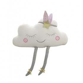 ibasenice Peluche Oreiller Nuage Sourire Apaiser De Bébé Coussin