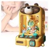 Alacritua Machine à Pinces pour Enfants Machine à Pinces pour Enfants avec 30 Peluches,10 Gashapons Machine Fete Foraine Mach