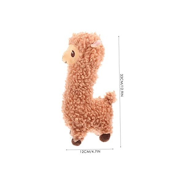 Abaodam 4 Pièces Peluche Alpaga Jouet Dalpaga Mignon Animal en Peluche Décor Dalpaga Animal en Peluche Lama Alpaga en Peluc