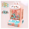 Alacritua Machine a Pince Fete Foraine Candy Grabber avec 30 Peluches,10 Gashapons Clip De Poupée pour Fille Machine à Griffe