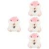 ibasenice 3 Pièces Jouet en Peluche Hamster Coussin Hamster Câlin en Peluche Peluches pour Hamsters Animal en Peluche Hamster