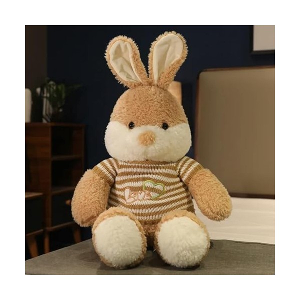 LfrAnk Géant Kawaii Peluche Lapin Jouet Mignon Lapin Oreiller en Peluche Animal Poupée Enfants Anniversaire Cadeau De Noël 90