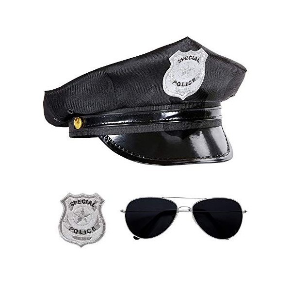 Widmann wdm95719 ? Set Policier, noir, One Size