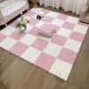 Tapis De Sol en Mousse Puzzle en Peluche, Tapis De Jeu, Dalles De Moquette Emboîtables, Tapis, 30x30x1 Cm, Combinaison De Cou
