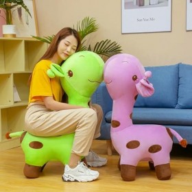 SaruEL Peluche Mignon Animal Peluche cerf Oreiller décoration Coussin Enfants Fille Anniversaire Cadeau de Noël Dessin animé 