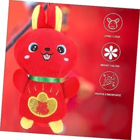 ibasenice 6 Pièces Poupée Lapin Mini-Jouets Mini Figurines Mini-Figurine Décor De Table Mini Lapins Décor Chinois Poupée De M