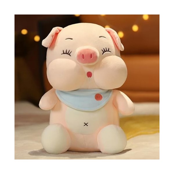 KiLoom Poupée de Cochon en Peluche avec biberon en Peluche Animal Jouet Doux pour Enfants Décor de Chambre Jouet pour Enfants