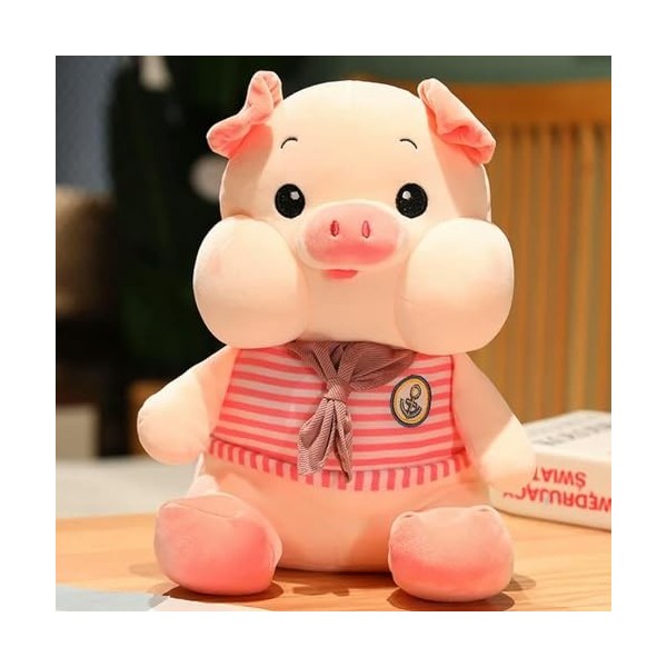 KiLoom Poupée de Cochon en Peluche avec biberon en Peluche Animal Jouet Doux pour Enfants Décor de Chambre Jouet pour Enfants