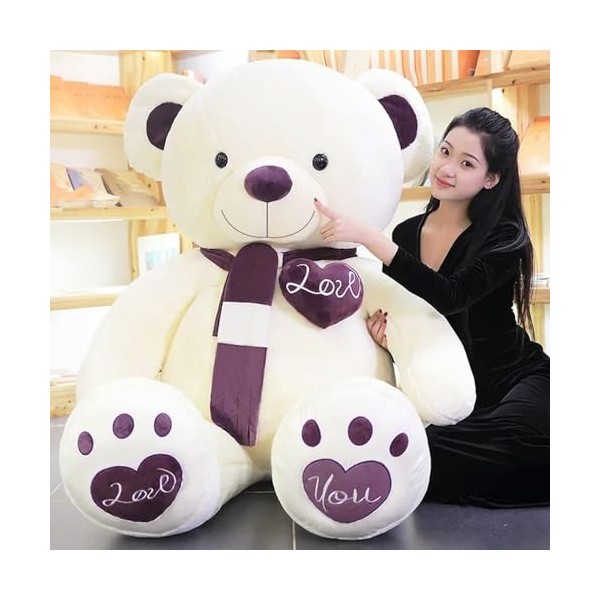 Nouveau Mignon Ours en Peluche Oreiller en Peluche Poupée Fille Jouet en Peluche Animal Enfants Anniversaire Noël Noël Cadeau