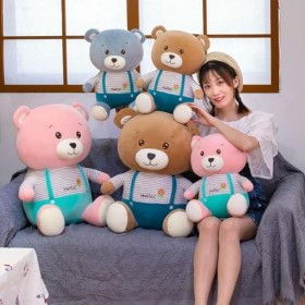 Haute Qualité Mignon Arc Ours en Peluche Poupée en Peluche Animal Ours en Peluche Jouet Fille Cadeau D’Anniversaire Cadeau De