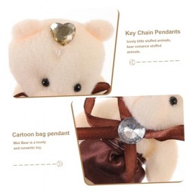 ibasenice 20 Pièces Ours Poupée Pendentifs De Sac Ours en Peluche Pendentifs Animaux en Peluche Mini Ours Commun Jouets en Pe