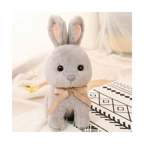 Doux Dessin Animé Grandes Oreilles Lapin en Peluche Jouet Mignon Lapin Poupée en Peluche Animal Mignon Jouet Oreiller Fille E