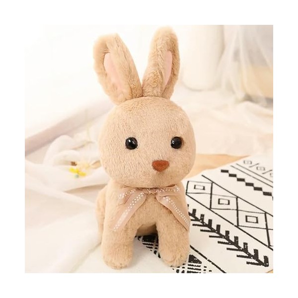 Doux Dessin Animé Grandes Oreilles Lapin en Peluche Jouet Mignon Lapin Poupée en Peluche Animal Mignon Jouet Oreiller Fille E