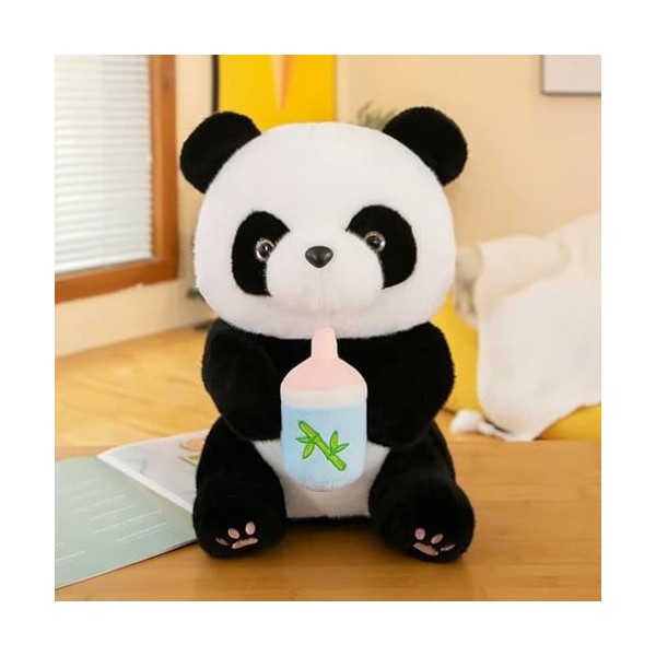 EacTEL Kawaii Panda Peluche Jouet Mignon Panda Câlin Bouteille Poupée Oreiller Fille Cadeau Anniversaire Cadeau De Noël 50cm 