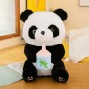 EacTEL Kawaii Panda Peluche Jouet Mignon Panda Câlin Bouteille Poupée Oreiller Fille Cadeau Anniversaire Cadeau De Noël 50cm 