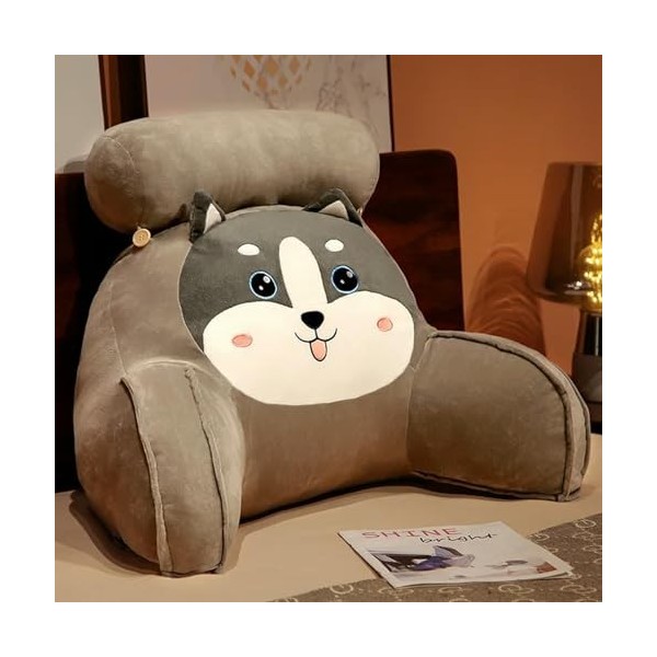 SaruEL Dessin animé Animal Peluche Oreiller Chaise Coussin décoration Cadeau Husky Lion Dinosaure Peluche Jouet Anniversaire 