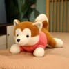 LfrAnk Mignon Akita Chien en Peluche Poupée en Peluche Animal Chien Coussin Cadeau De Noël pour Enfants 60cm 1