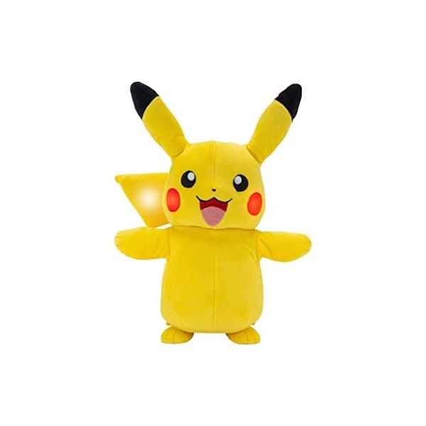 Bizak Pokemon Pikachu Électronique de, Peluche Interactive avec Sons, Lumières et Movents, est Une recréation du Pikachu Real