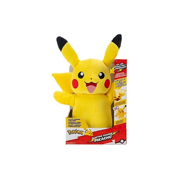 Bizak Pokemon Pikachu Électronique de, Peluche Interactive avec Sons, Lumières et Movents, est Une recréation du Pikachu Real