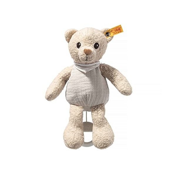 Steiff GOTS Ours Teddy Noah avec boîte à Musique, 242779, Beige