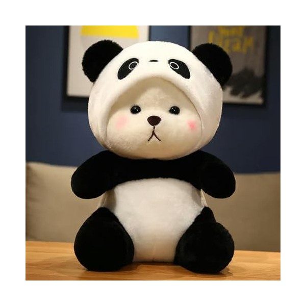 EacTEL Kawaii Ours en Panda Vêtements Jouets en Peluche Animal Poupée Canapé Oreiller Dessin Animé Mignon Cadeau Décorer Anni