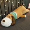 Mignon Schnauzer Chien Vache Girafe Peluche Long Oreiller Doux en Peluche Dessin Animé Animal Poupée Couchage Oreiller Ami Ca