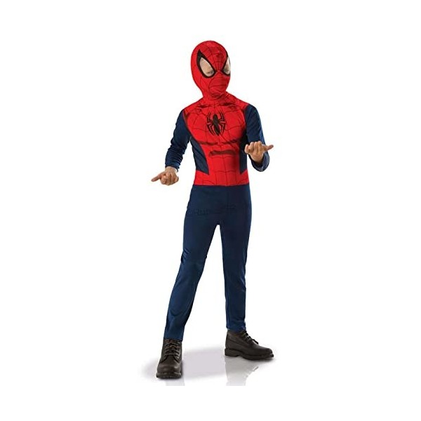 RUBIES - SPIDER-MAN - Marvel officiel -Kit Accessoires déguisement pour enfant - Spider-Man avec Cagoule + Gants