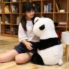 LfrAnk Panda Peluche Peluche Panda Animal Poupée Oreiller Doux Kawaii Poupée Anniversaire Cadeau de Noël 50cm 1