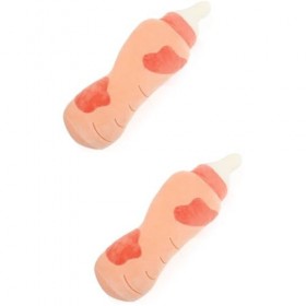 Toyvian 2 Pièces Oreiller De Biberon Oreiller en Peluche Bouteille De Lait Jouets De Vache Oreiller De Bouteille De Lait Pelu